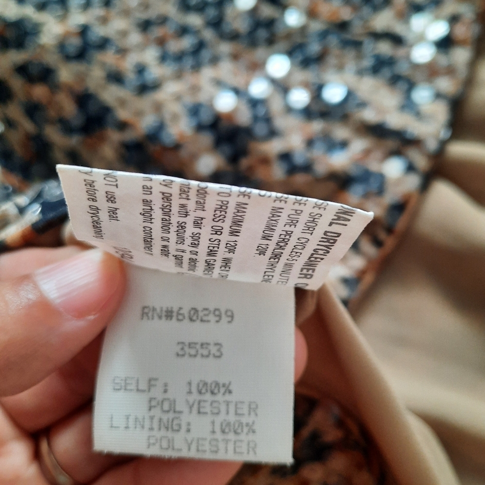 Vintage Cheetah Print Sequence Top - image 6